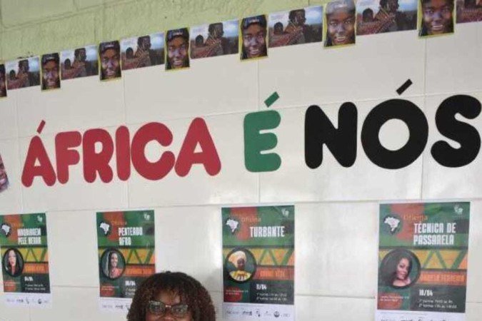  20/04/2023. Crédito: Mariana Lins/Esp.CB/D.A Press.Projeto África é nós no Centro educacional 310 da Santa Maria.Personagem:Hesther Cristina.