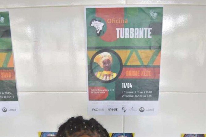  20/04/2023. Crédito: Mariana Lins/Esp.CB/D.A Press.Projeto África é nós no Centro educacional 310 da Santa Maria.Personagem:Gabriele Rodrigues.