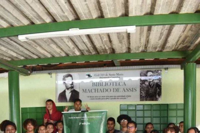  20/04/2023. Crédito: Mariana Lins/Esp.CB/D.A Press.Projeto África é nós no Centro educacional 310 da Santa Maria.