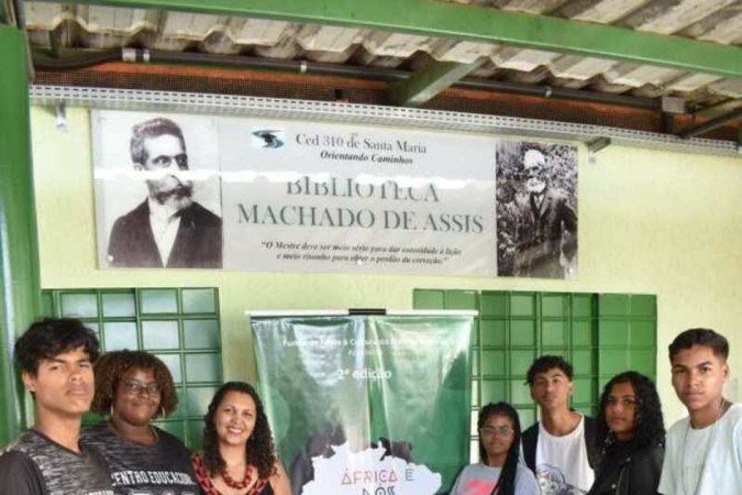  20/04/2023. Crédito: Mariana Lins/Esp.CB/D.A Press.Projeto África é nós no Centro educacional 310 da Santa Maria.