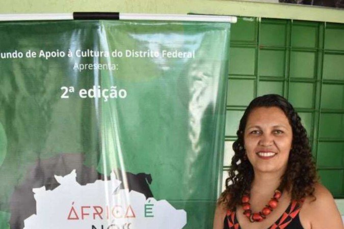  20/04/2023. Crédito: Mariana Lins/Esp.CB/D.A Press.Projeto África é nós no Centro educacional 310 da Santa Maria.Personagem:Margareth de Brito Alves.