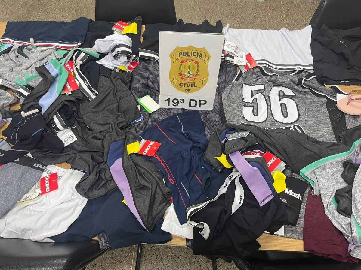 PCDF prende duas pessoas por receptação de roupas furtadas