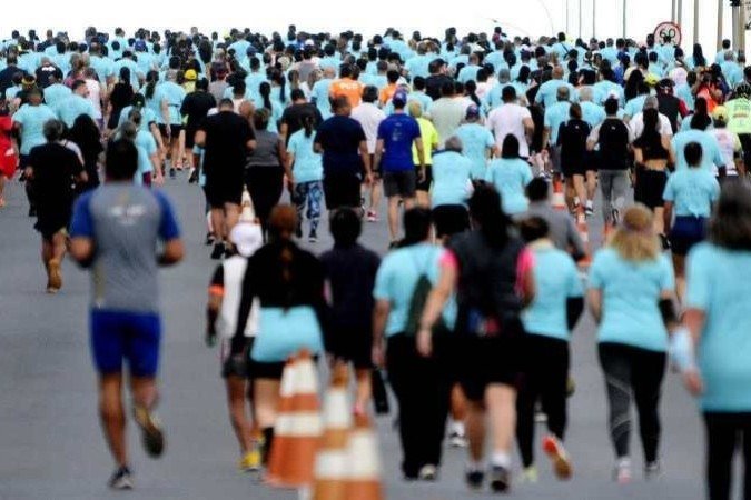  21/04/2023  Crédito: Carlos Vieira/CB/DA Press. Brasília, DF. Cidades. Aniversário de Bsb. Maratona do Correio.