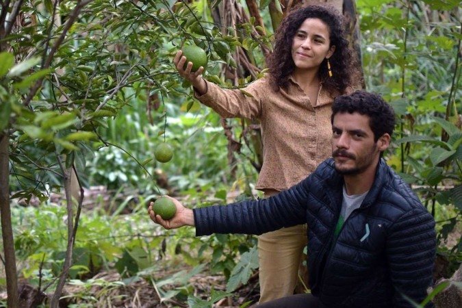 Sofia Carvalho e Rômulo Araújo, no Sítio Raiz, localizado no Lago Oeste