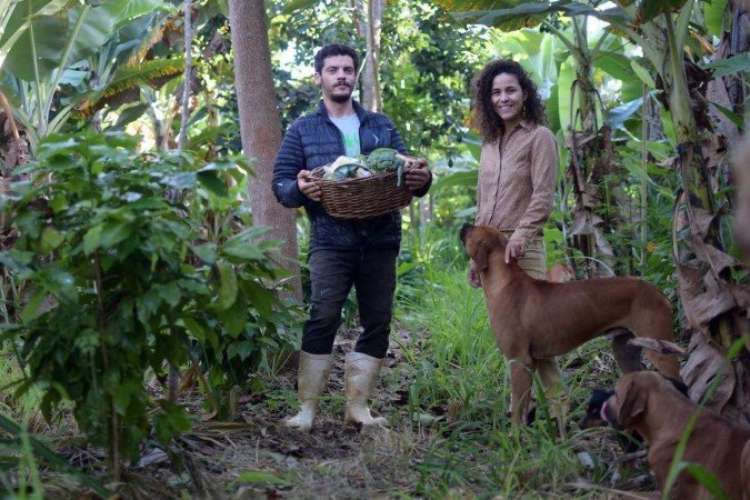 Sofia Carvalho e Rômulo Araújo, no Sítio Raiz, localizado no Lago Oeste