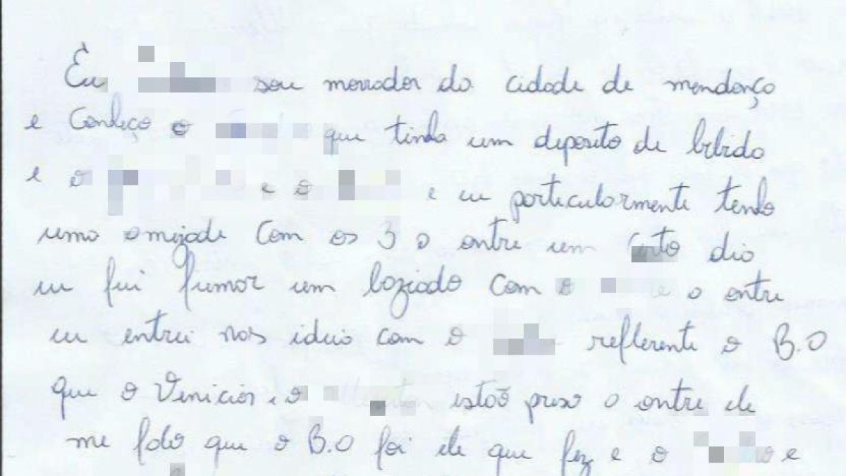 Carta escrita à mão por detento ajuda a provar inocência de homem preso por roubo: 'Um pesadelo em vida'