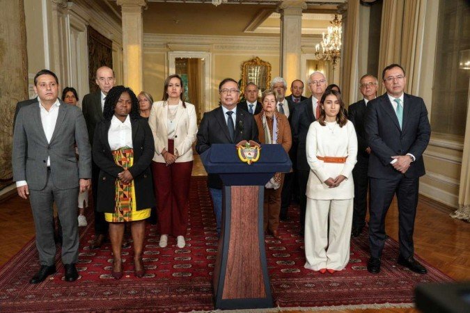  (crédito: Juan Diego Cano/Presidência da Colômbia/AFP - 27/2/2023)