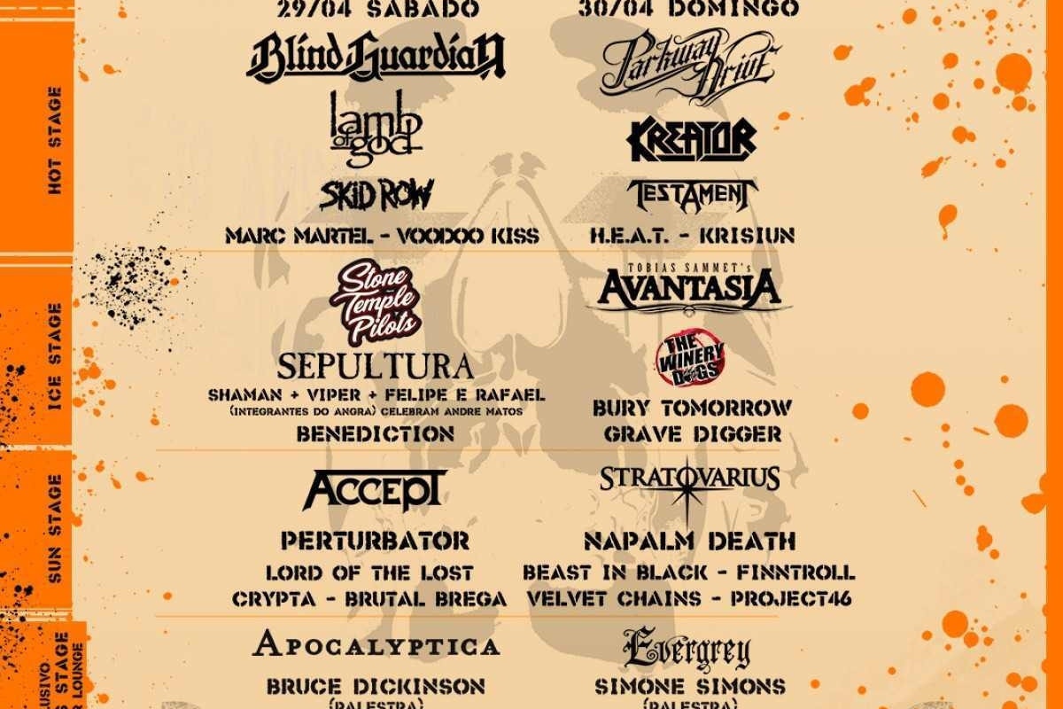 Kreator e Testament tocam em Brasília antes do Summer Breeze