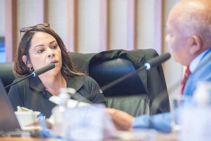 Coronel e subsecretária da SSP Cíntia Queiroz esclareceu que, na visão dela, não houve falha no planejamento, mas sim na execução -  (crédito: Rinaldo Morelli/Agência CLDF)