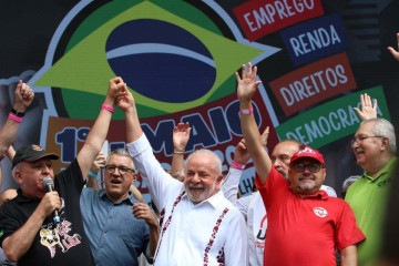 No ano passado, o presidente Lula também participou do evento, organizado por centrais sindicais em São Paulo. -  (crédito:  Rovena Rosa/Agencia Brasil)