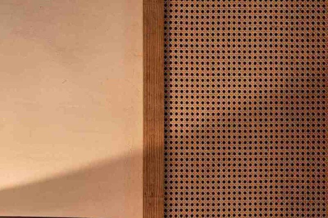 Em luminárias a palhinha 
também vai muito bem