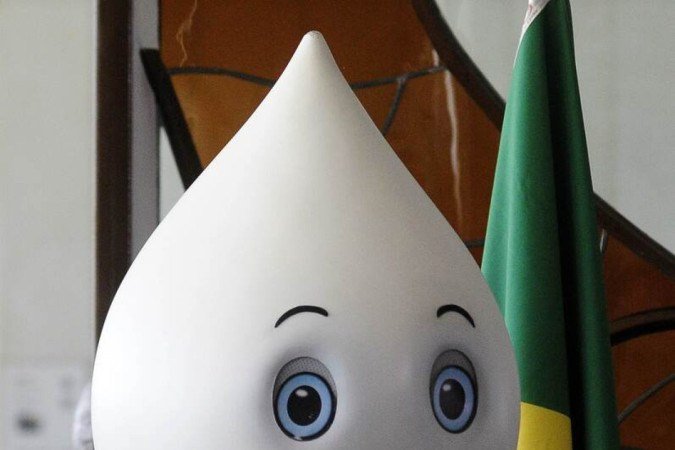  03/05/2023. Cr&eacute;dito: Minervino J&uacute;nior/CB/D.A Press. Brasil.  Brasilia - DF. Z&eacute; Gotinha e a import&acirc;ncia da vacina&ccedil;&atilde;o contra a Polio. -  (crédito: Minervino Júnior/CB/D.A.Press)