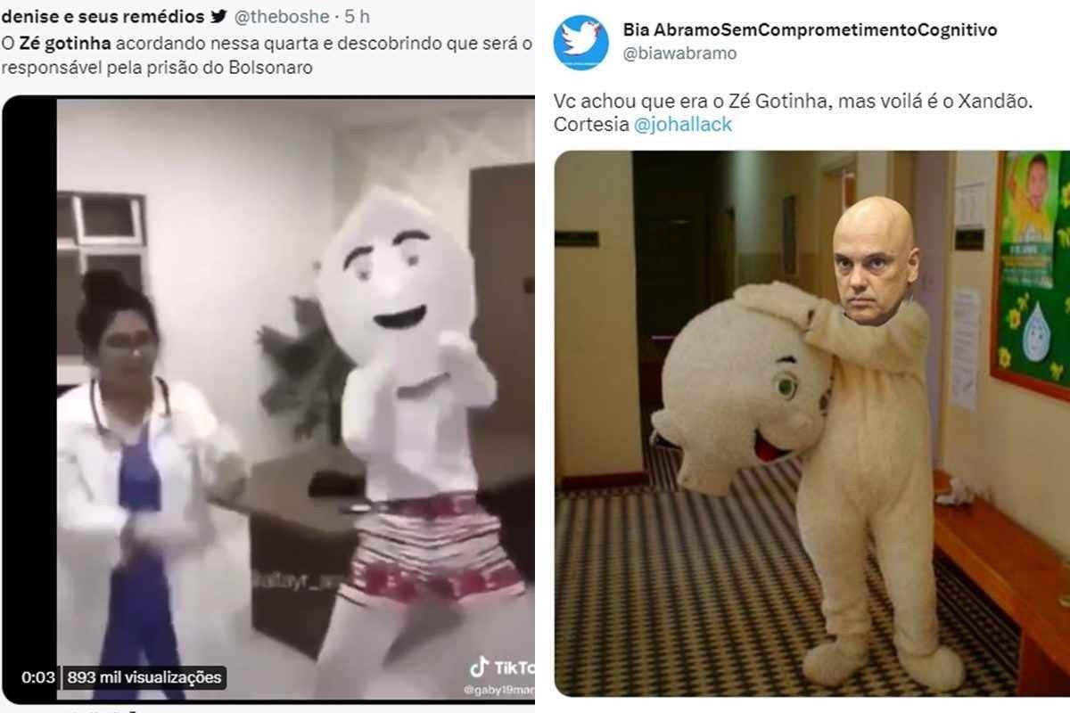 Zé Gotinha vira meme após operação da PF contra Bolsonaro