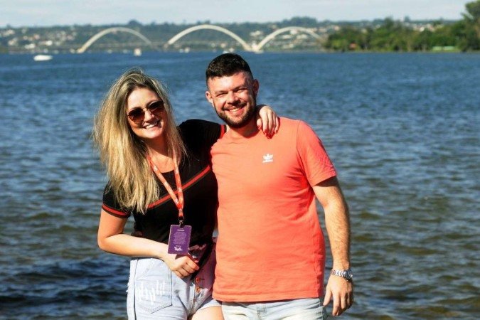  O casal Bianca Prata e Maurício Amaral vem de São Paulo prestigiar o festival