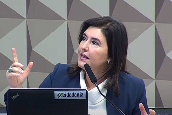 (crédito: Reprodução/TV Senado) (crédito: Reprodução/TV Senado)