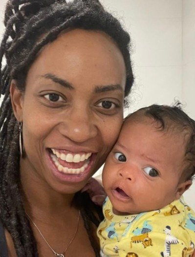 Ana Lu&iacute;sa Coelho Moreira, 40 anos, m&atilde;e do Akin, 2 meses, e psic&oacute;loga