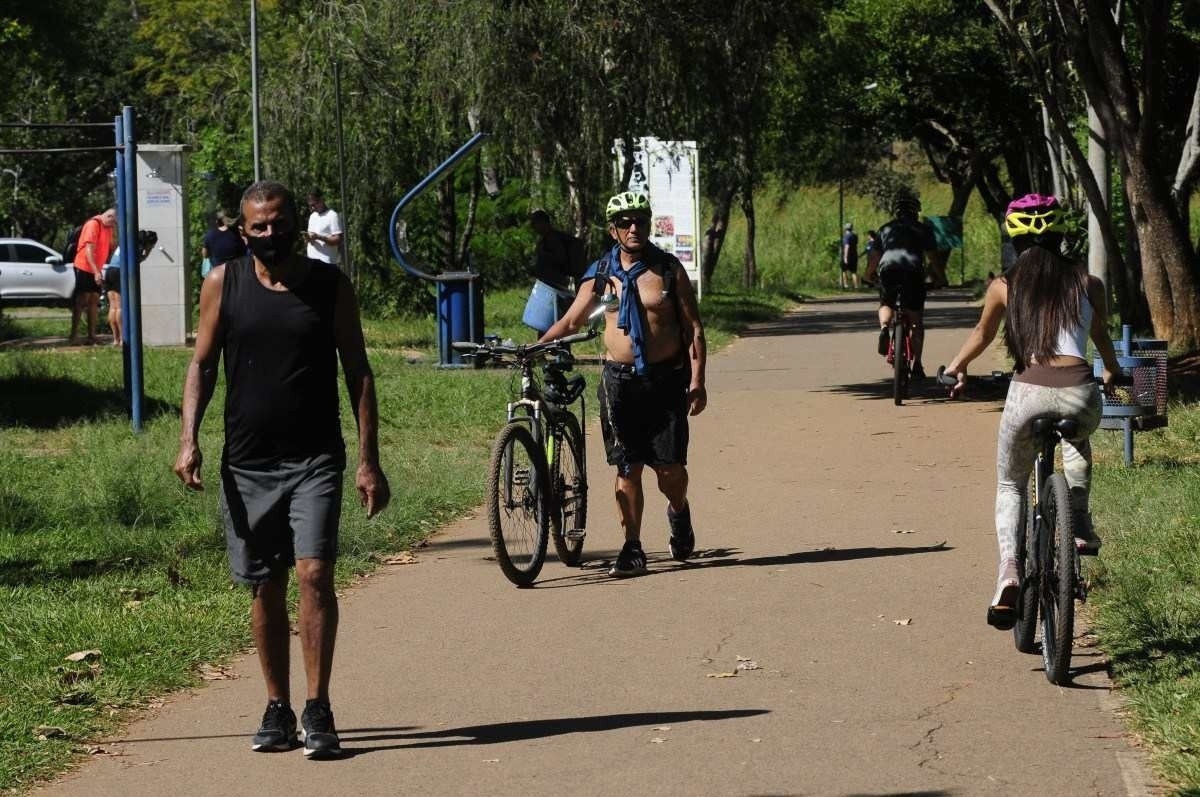 Falta espaço na ciclovia do Parque de Águas Claras