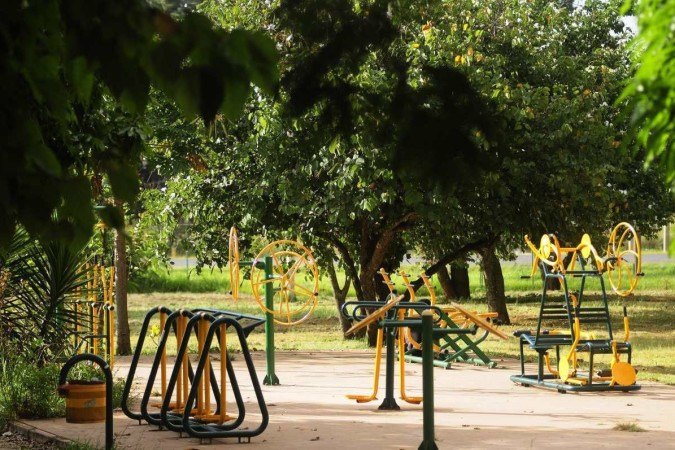  16/05/2023. CrÃ©dito: Minervino JÃºnior/CB/D.A Press. Brasil.  Brasilia - DF. Parque Recreativo no Setor O na CeilÃ¢ndia.