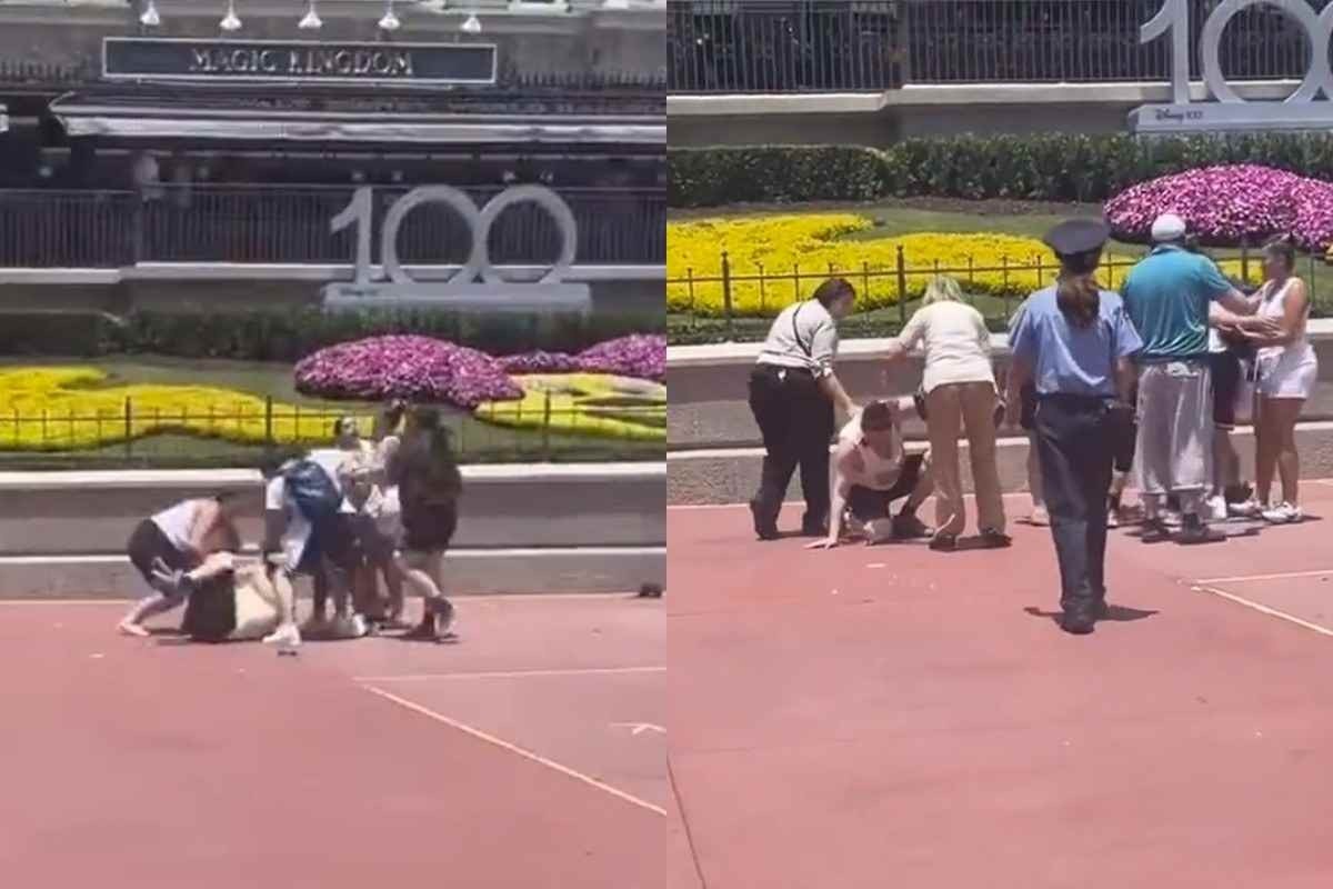 Discussão para tirar foto em parque da Disney termina em briga entre famílias