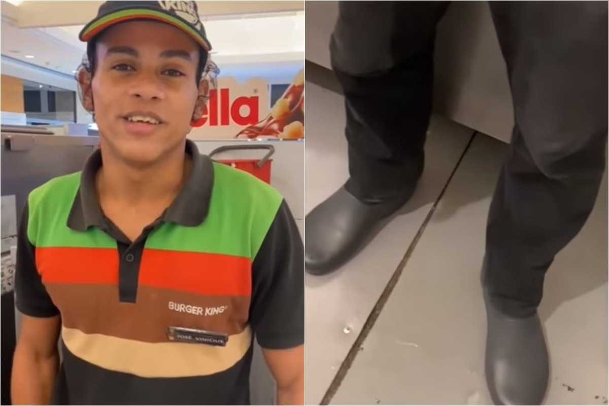 Funcionário do Burguer King urina na roupa após ser proibido de ir