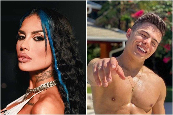 À polícia, Tati Zaqui disse que foi agredida por Thomaz Costa com mordidas na perna e foi ameaçada com uma faca por ele -  (crédito: Instagram @tatizaqui - Instagram @reservathomaz)