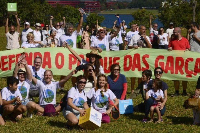  21/05/2023  Crédito: Carlos Vieira/CB/DA Press. Brasília, DF. Cidades. Piquenique em defesa do Parque das Garças no Lago Norte.