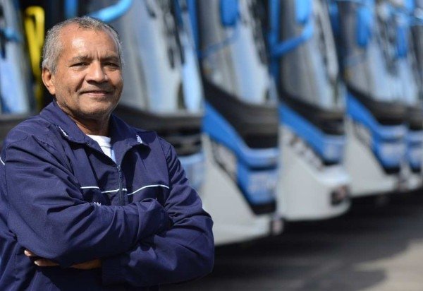 O motorista Ni Rodrigues da Silva, acha que o humor das pessoas fica melhor  -  (crédito:  Marcelo Ferreira/CB/D.A Press)