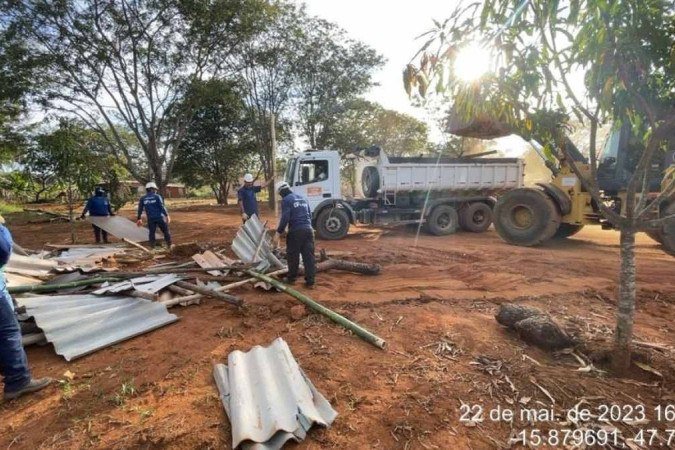 Operação realizada em Vila do Boa, São Sebastião - (crédito: DF Legal ) Operação realizada em Vila do Boa, São Sebastião - (crédito: DF Legal )