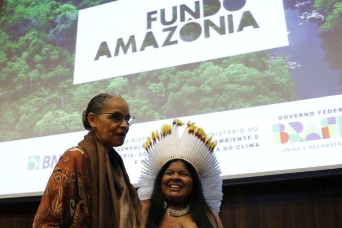 Marina Silva e Sônia Guajajara - (crédito: Fernando Frazão/Agência Brasil) Marina Silva e Sônia Guajajara - (crédito: Fernando Frazão/Agência Brasil)