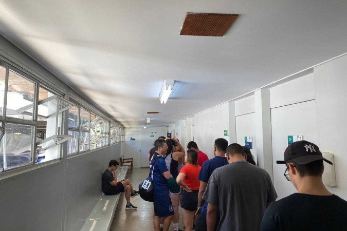 Na UBS 1 do Cruzeiro, a fila não era tanta, mas era preciso aguardar um pouco 