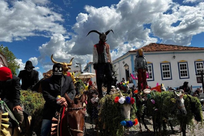 Tradição histórica da cidade de Pirenópolis, a Festa do Divino Espírito Santo ocorre desde 1819 -  (crédito: Benjamin Figueredo / CB / DA PRESS)