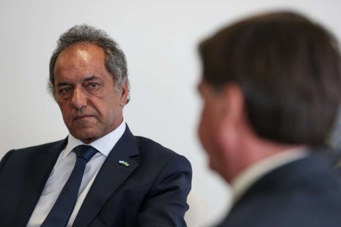 Embaixador Daniel Scioli, em encontro com o ex-presidente Bolsonaro: mantendo relações com o Brasil - (crédito: Marcos Corrêa/PR ) Embaixador Daniel Scioli, em encontro com o ex-presidente Bolsonaro: mantendo relações com o Brasil - (crédito: Marcos Corrêa/PR )