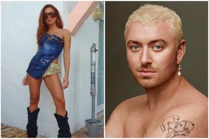 (crédito: Reprodução/Instagram @anitta @samsmith) (crédito: Reprodução/Instagram @anitta @samsmith)