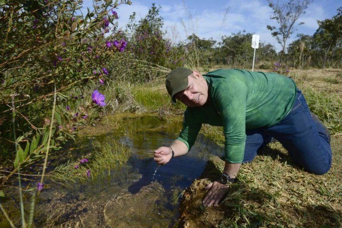  31/05/2023 Crédito: Marcelo Ferreira/CB/D.A Press. Brasil. Brasilia - DF -  Semana do meio ambiente. Parque Ecológico Veredinha em Brazlândia. Edmi Moura, presidente do Instituto Ecos Cerrado que realiza um trabalho voluntário no parque.