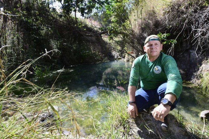  31/05/2023 Crédito: Marcelo Ferreira/CB/D.A Press. Brasil. Brasilia - DF -  Semana do meio ambiente. Parque Ecológico Veredinha em Brazlândia. Edmi Moura, presidente do Instituto Ecos Cerrado que realiza um trabalho voluntário no parque.