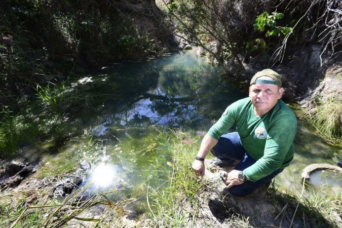  31/05/2023 Crédito: Marcelo Ferreira/CB/D.A Press. Brasil. Brasilia - DF -  Semana do meio ambiente. Parque Ecológico Veredinha em Brazlândia. Edmi Moura, presidente do Instituto Ecos Cerrado que realiza um trabalho voluntário no parque.