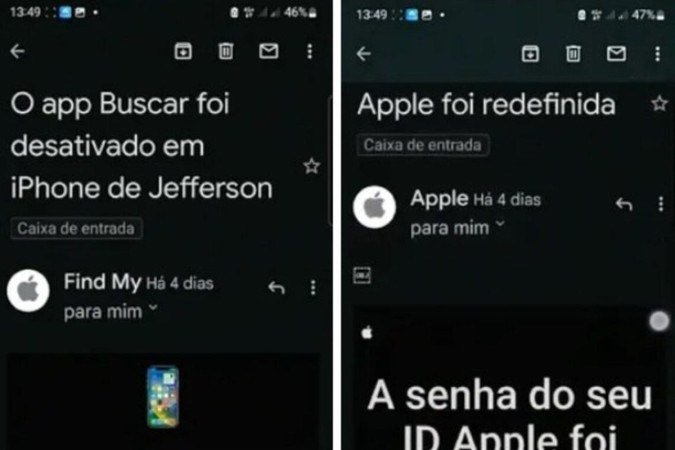 Bruno de Souza Rodrigues, amigo de Jeff, confessou à Delegacia de Descoberta de Paradeiros (DDPA) que manteve o contato com a mãe pelo celular da vítima. Ele também publicou fotos e textos no Instagram de Jefferson para tentar despistar as autoridades e a família.