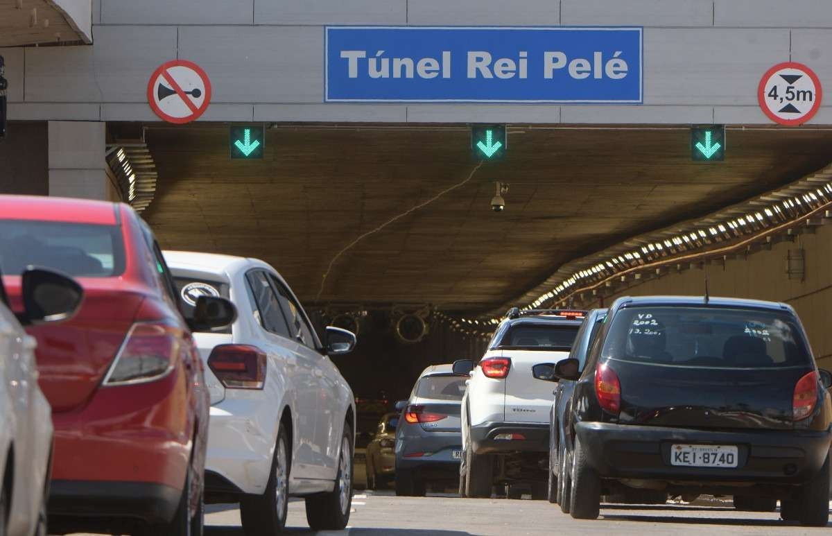 Túnel Rei Pelé será interditado para manutenção durante as noites