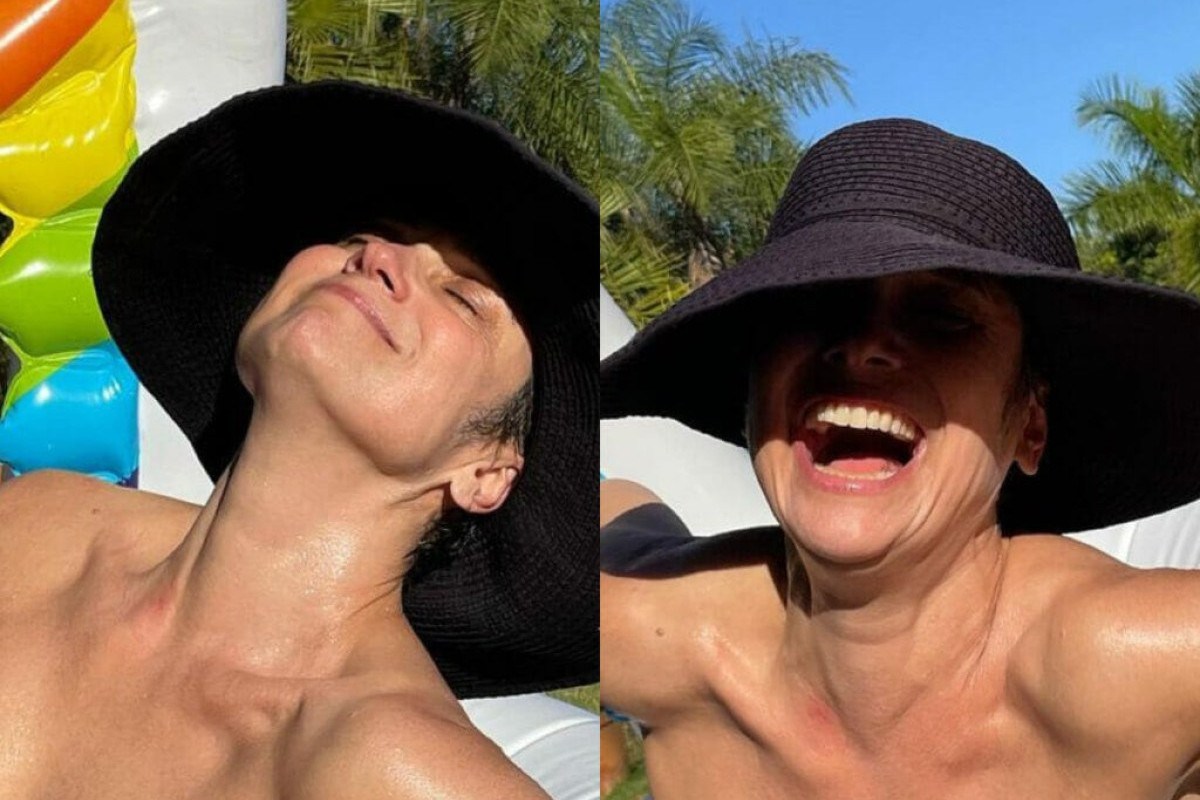 Sandra Annenberg posta fotos raras de biquíni e diverte com flagra inusitado