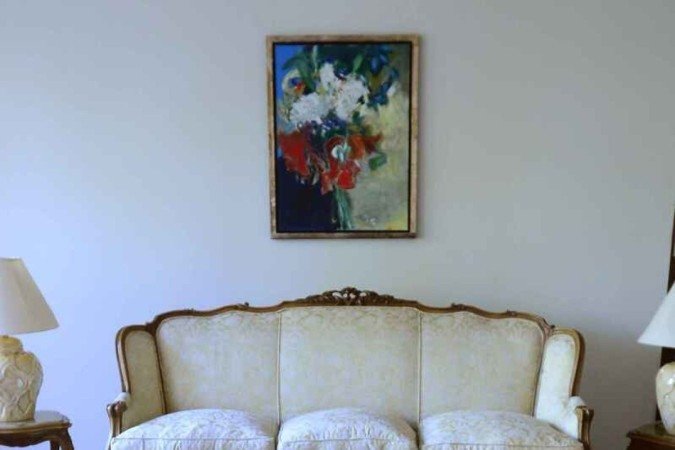  Obra do artista turco Feridun Fikri Ugur imazali "Çiçekler"