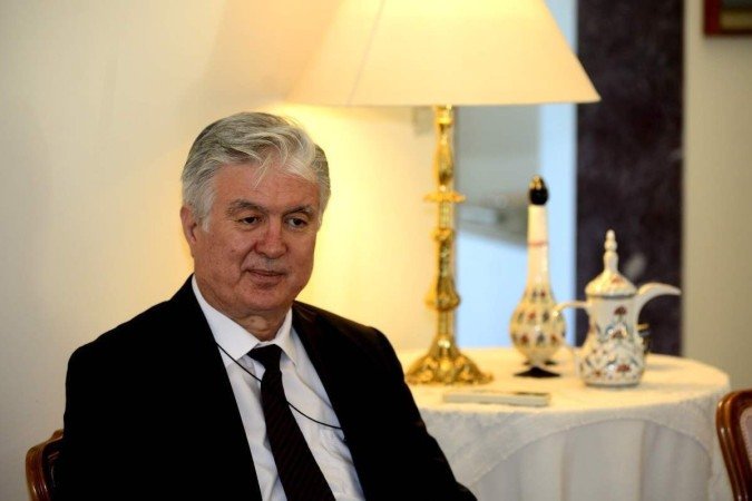  13/06/2023 Crédito: Marcelo Ferreira/CB/D.A Press. Brasil. Brasilia - DF -  Visita a Embaixada da Turquia. Embaixador Halil Ibrahim Akça.