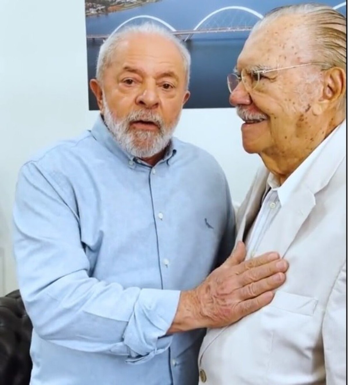 Lula agradece a Sarney por iniciar obra da ferrovia norte-sul