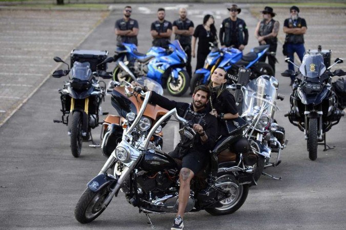  14/06/2023 Crédito: Marcelo Ferreira/CB/D.A Press. Brasil. Brasilia - DF -  Editorial de moda com o tema voltado para o Festival Moto Week. 