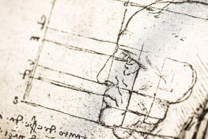 Os desenhos de Leonardo da Vinci mostram as medidas de seu corpo - (crédito: Getty Images ) Os desenhos de Leonardo da Vinci mostram as medidas de seu corpo - (crédito: Getty Images )