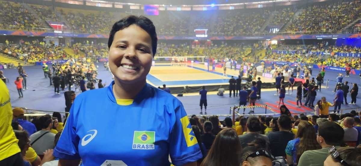 A derrota para os EUA não ofuscou o sorriso da paraibana Maiza Amorim