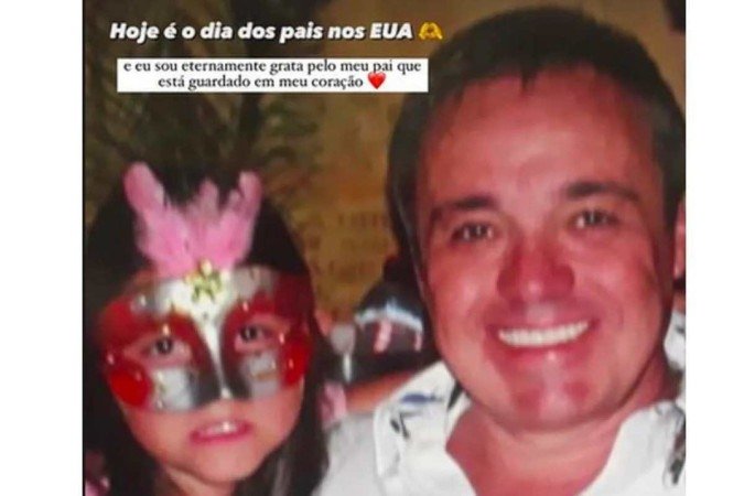 Filha de Gugu faz homenagem ao pai - (crédito: Reprodução/Instagram) Filha de Gugu faz homenagem ao pai - (crédito: Reprodução/Instagram)