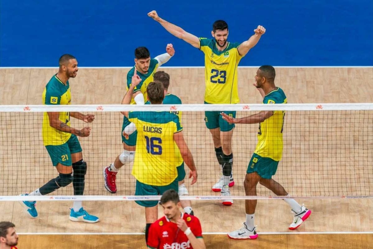 Liga das Nações: No tie-break, Brasil é derrotado pelo Canadá no vôlei