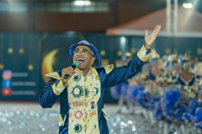 Aurélio, presidente e marcador da quadrilha junina Ribuliço, de Ceilândia. 