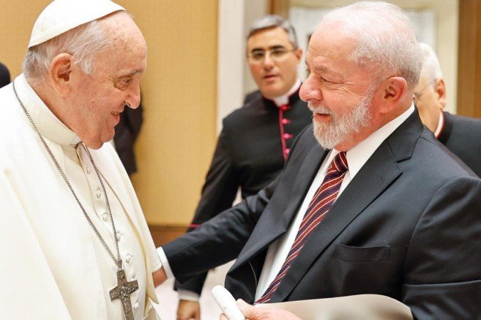 Lula encontrou-se com papa Francisco e falaram sobre fim da guerra na Ucrânia - (crédito: Ricardo Stuckert/PR ) Lula encontrou-se com papa Francisco e falaram sobre fim da guerra na Ucrânia - (crédito: Ricardo Stuckert/PR )