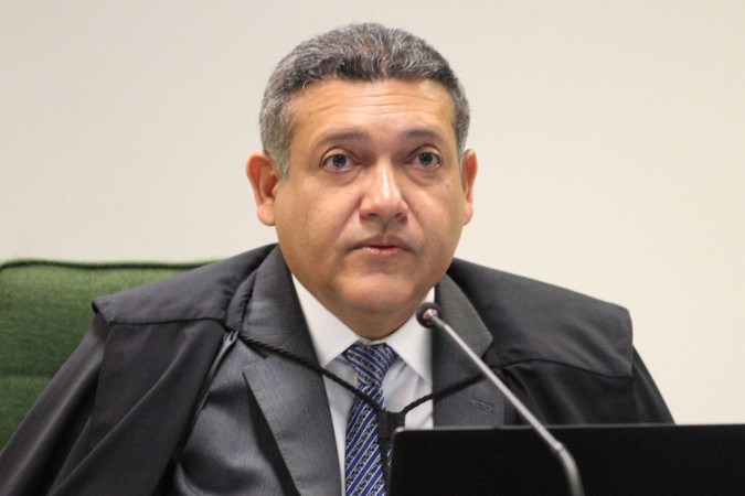 Nunes Marques dera, anteriormente, decisões favoráveis a Rogério, uma delas relativa ao filho do contraventor -  (crédito: Nelson Jr./SCO/STF)